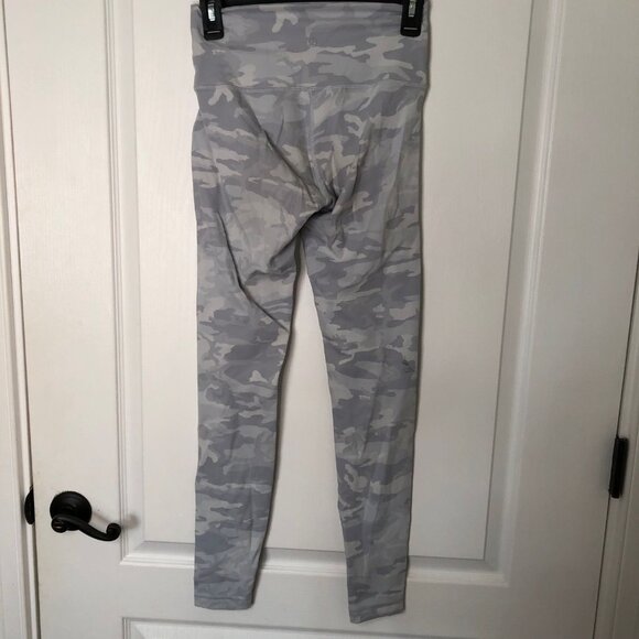 Lululemon Womens‎ Grey Camo Leggings High-Waist Full-Length Size 4 Stretch - Picture 5 of 7